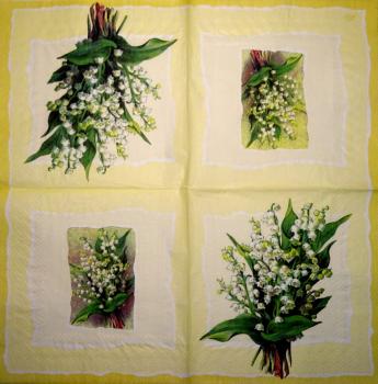 031 Daffodils,  Hyacinths,  Maiglöckchen, Crocus (grün)